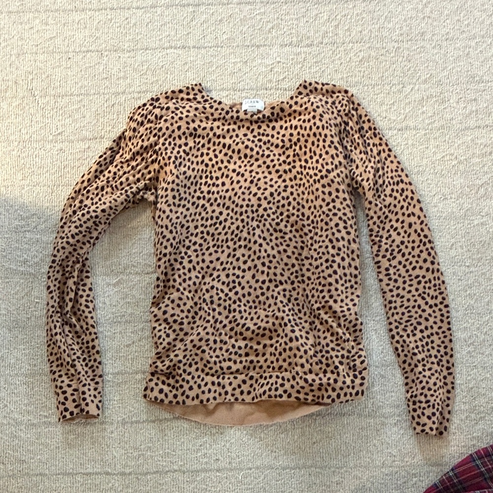 J. Crew Leopard Print Top - Tan and Black